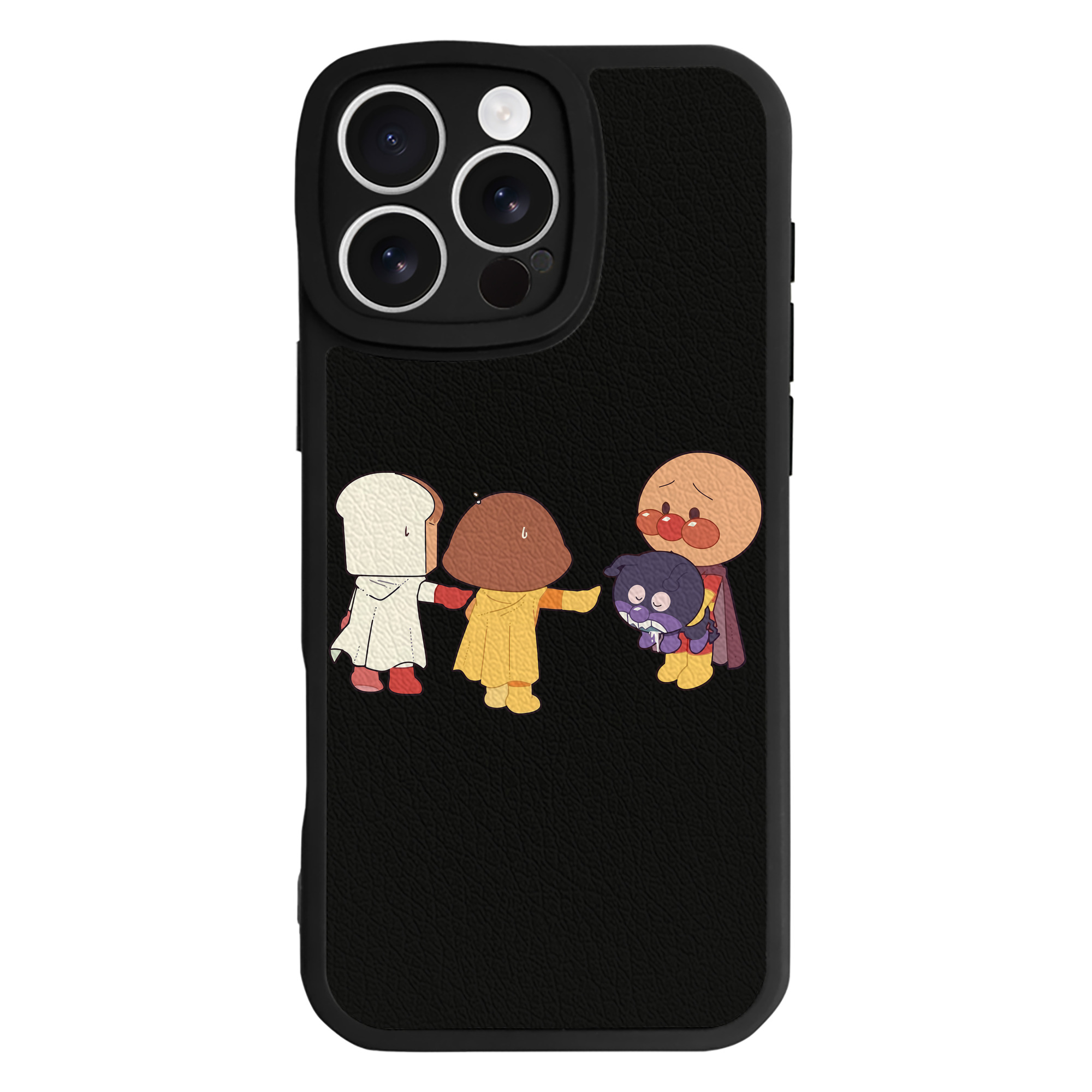 （画像用） アンパンマン Anpanman 【iPhone 16シリーズ対応】シリコンスマホケース（レザー調） 材質：シリコン